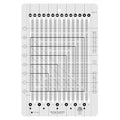 Creative Grids Stripology Mini Slotted Quilting Ruler – CGRGE3 – Made in USA, 8-1/2in x 12-1/2in, Non-Slip Grip Acrylic Fabric Strip Cutting, Sewing, Crafting, Patchwork Ruler & Template