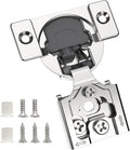 Chibery 20 Pack 1/2" Overlay 3D Soft Close Concealed Hinge for Face Frame Door, Smooth Slow Self Closing Hinges, Satin Nickel, Hidden 105° Open Angle Stainless Steel Hinge for Kitchen Cabinet Door