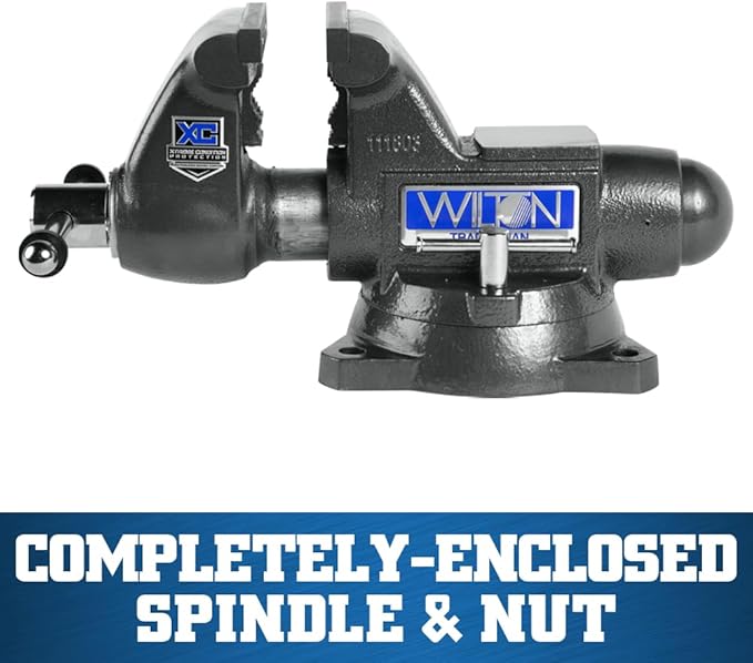 Wilton Tradesman XC Bench Vise, 4-1/2" Jaw Width, 3-1/2" Max Jaw Opening, 3-1/4" Throat (1745XC)