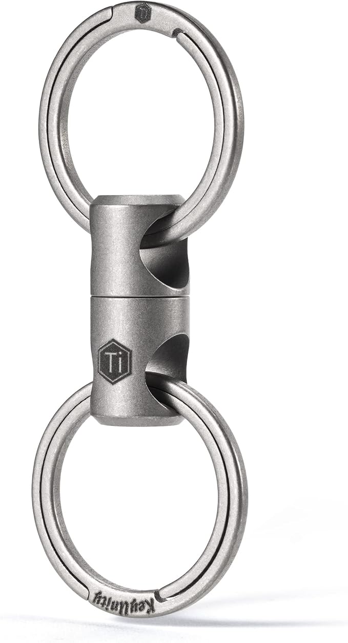 KeyUnity Titanium Swivel Key Ring Keychain Connector
