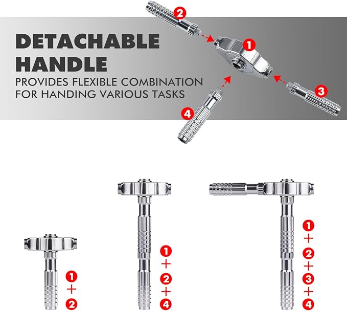 VMAN Ratchet Screwdriver Set, magnetic Screwdriver sets, S2 Steel Bits, DIY Combination Flexible Shaft, Suitable for Furniture Assembly, Precision Electrical Appliance Repair, Bicycle Tools