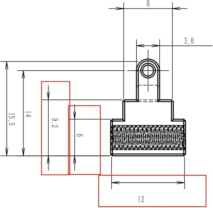 HONGDUI HD30-GD07 Rail Guide Clamp For 20mm Dog Holes Woodworking Bench Dog MFT System - 2 PCS