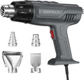 DIAFIELD 1850W Heat Gun, Dual Temperature Settings, Fast Heat Hot Air Gun, Durable& Overload Protection, with 4 Nozzles for Shrink Wrap, Vinyl, Crafts, Epoxy Resin