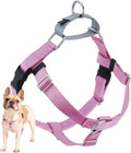2 Hounds Design Freedom No Pull Dog Harness, 1 inch XXL, Rose | Discourages Pulling, Comfortable Control Adjustable Dog Harness for XXL Sized Dogs, Made in USA (Leash Not Included)