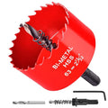 2-1/2 Inch / 63mm Hole Saw for Wood, Plastic Board, Ceiling,Drywall, and Metal Sheet - HSS Bi-Metal Hole Cutter with Pilot Drill Bit