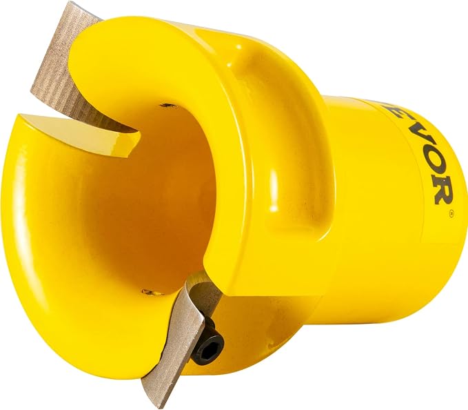 VEVOR Tenon Cutter, 1"/25.4mm & 1.5"/38mm & 2"/50.8mm, Premium Aluminum & Steel Log Furniture Cutter, with Dual Curved Blades & Button Screws Home Master Kit, Commercial Starter’s Tool for Home DIY
