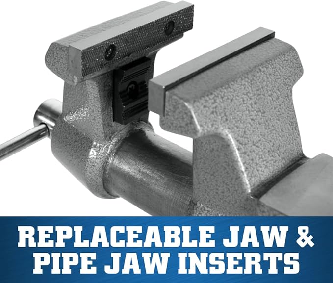 Wilton Mechanics Pro Bench Vise, 4-1/2" Jaw Width, 4" Jaw Opening, 3-1/2" Throat (Model 845M)