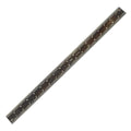 PEC Tools 18-Inch Rigid Stainless Steel Metal Ruler, High-Contrast Black Chrome Finish, 3R Graduation (1/32", 1/64", 1/10", 1/50"), Fully Hardened and Tempered, Made in USA
