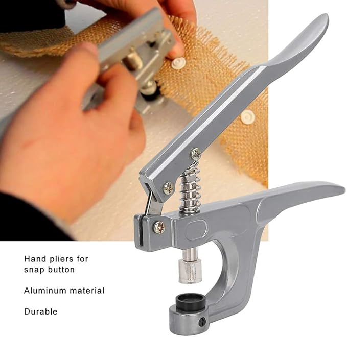 Rivet Press, No Disassembly Required Durable Lightweight and Portable Aluminum Material Snap Installation Tool for Leather Crafting for Sewing Clothing