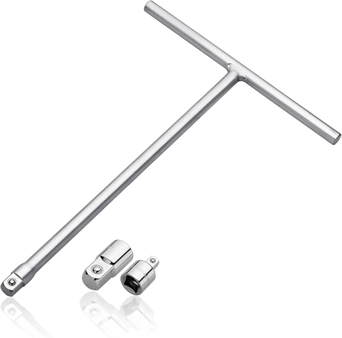 Neiko 01135A 3/8-inch Drive T-Handle Wrench with Long Reach | Chromium Vanadium Steel