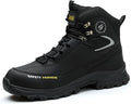 Work Boots for Men,Lightweight Breathable High Top Steel Toe Boots,Indestructible Steel Toe Shoes,Non Slip Safety Work Shoes.