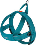 EzyDog Quick Fit Dog Harness, Soft Neoprene Padding - Small, Teal | Fast One-Click Buckle, Adjustable Fit, Strong Reinforced Materials, Reflective Stitching, No Pull Dog Harness, Easy Walking