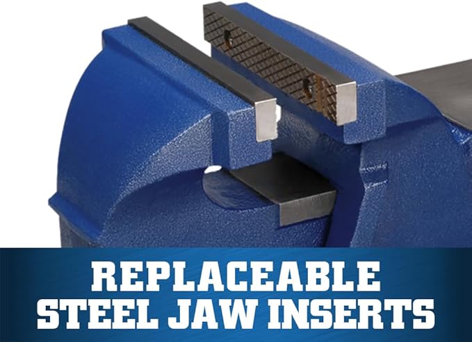 Wilton General Purpose Bench Vise, 6" Jaw Width, 5" Max Jaw Opening, 3" Throat (11106)