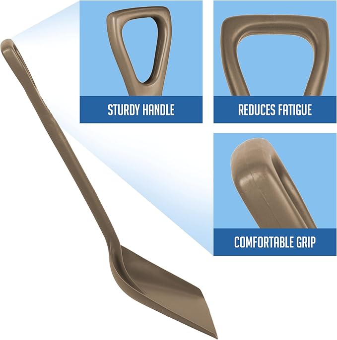 Remco 698166 Shovel,One-Piece,11",PP,Brown