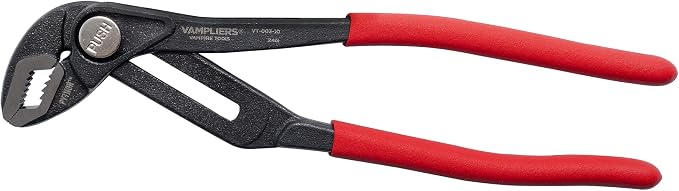 VAMPLIERS PYTHON 10" Plumbers Slip Joint Pliers Water Pump Pliers Quick Adjusting Groove Joint with Unique Screw Extractor Jaws