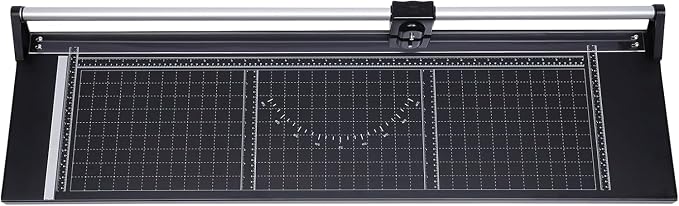 36 Inch Rolling Cutter Precision Rotary Paper Trimmer,Manual Heavy Duty Professional Rolling Trimmer for Photo Paper,Film,Art Paper Jam,Office Paper, Thin Plastic Soft Board,PVC,Cutting Table