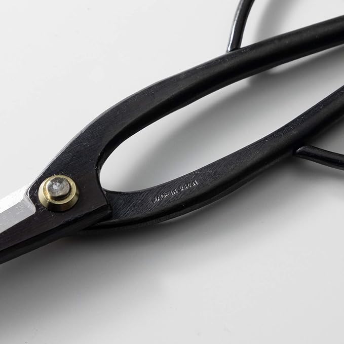Wazakura Ashinaga Bonsai Pruning Scissors 8inch (200mm) MADE IN JAPAN, Long Handle Bonsai Cutter in Carbon Steel, Rose Pruning Shears, Flower Scissors, Japanese Gardening Tools