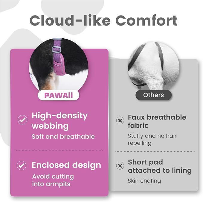 Pawaii No Pull Dog Harness with Pet ID Tag, Reflective Vest