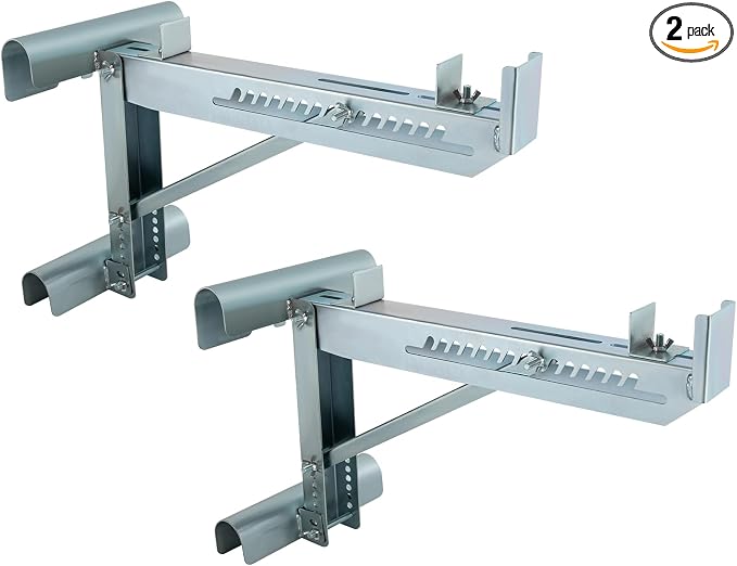 Ladder Jacks Bracket Extension, 2Pcs High Strength Ladder Jack, 661.39 Lbs Capacity Load Bearing Brackets for Scaffolding Extensions, Ladders, and Work Platforms