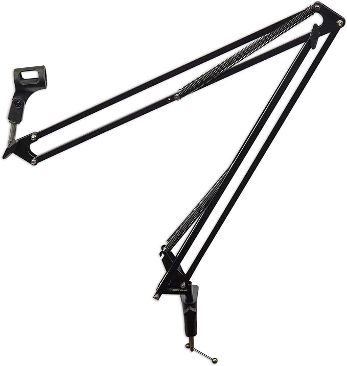 Rockville DMS40 40" Adjustable Mic Boom Arm with iStand 22 Tablet Holder