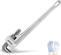 36 Inch Aluminum Pipe Wrench | Plumbers Wrench, Heavy Duty Plumbing Tools | Forged from High Carbon Steel | Suitable for Water Pipes, Plumbing, Fire Protection Pipe Tools