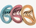 BLUEROCK 15 Pack Assorted Grit 1.5" x 30" (40mm x 760mm) Nylon Non-Woven Sanding Belts for Model 40A & Metabo Sander