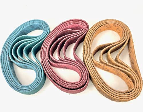 BLUEROCK Tools 40A & 15 Non-Woven Sanding Belts Pipe Polisher Grind Sander Belts