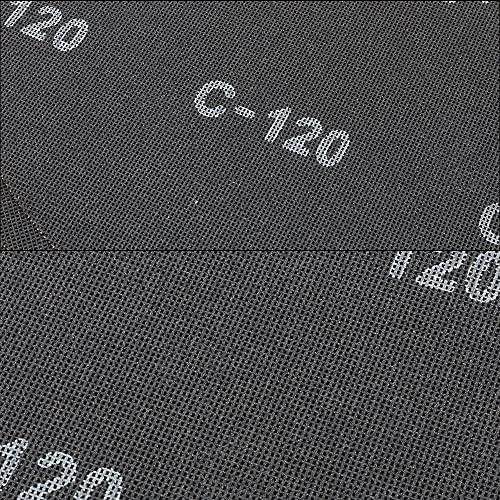 HUAALIUCHE 17" Sanding Screen Discs - Mesh Floor Sanding Screen - Black Silicon Carbide - for Wood Floors (10 Pack, 120 Grit)