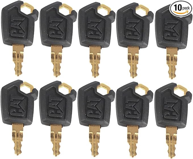 Cat Keys Replacement for Cater-Pillar Heavy Equipment 5P8500 (Pack of 10)