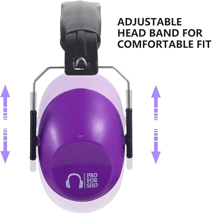 Pro For Sho 34dB NRR Hearing Protection Ear Muffs – Highest NRR Compact Design Ear Protection for Loud Events & Sensory Use