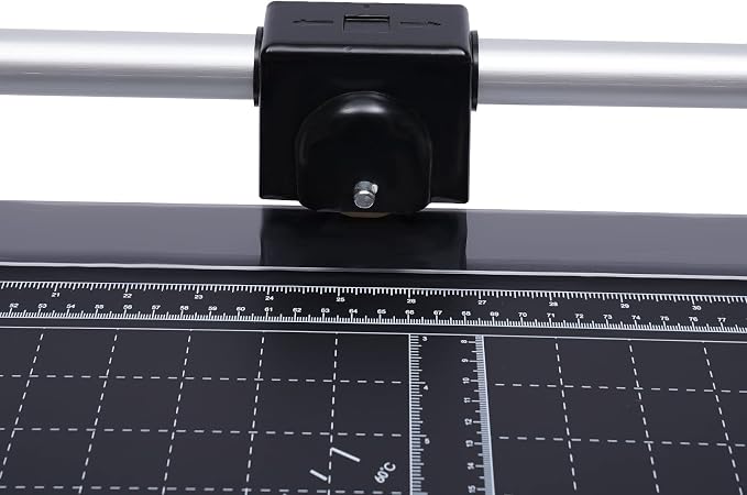 Manual Heavy Duty 36 Inch Rolling Cutter Precision Rotary Paper Trimmer for Photo Paper, Film, Art Paper Jam, Office Paper, Thin Plastic Soft Board, PVC,Cutting Table,Professional Rolling Trimmer