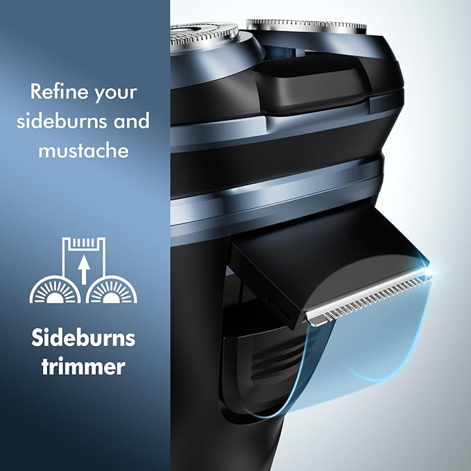 Travel Electric Razor for Men:5D Floating Head Shavers for Men, Smooth Shave Ready in Seconds - IPX7 Waterproof Wet or Dry, USB-C Rechargeable, Stainless Steel Blades，Father's Day Gifts