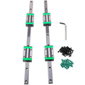 Linear Guide Rail kit 2Pcs HGR20-2000mm Linear Slide Rails with HGH20CA Carriage Bearing Block Linear Guideway Rail High Precision Low Noise CNC Parts for Machine and DIY Craft