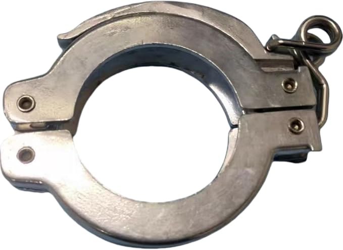 1pc Hinged Spring Clamp - Quick-Release Clamping Ring for Vacuum Applications, Aluminum Pressure Spring Toggle(KF 40)