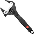 MAXPOWER 12-inch Slim Jaw Adjustable Wrench, Extra Thin Jaw Wide Opening Adjustable Wrench, Dual Scale with Metric and SAE, Soft Grip Handle