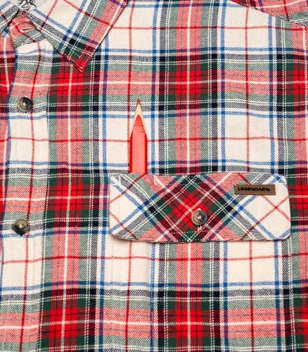 Legendary Whitetails Mens Flannel Long Sleeve Button Down 100% Cotton Shirt