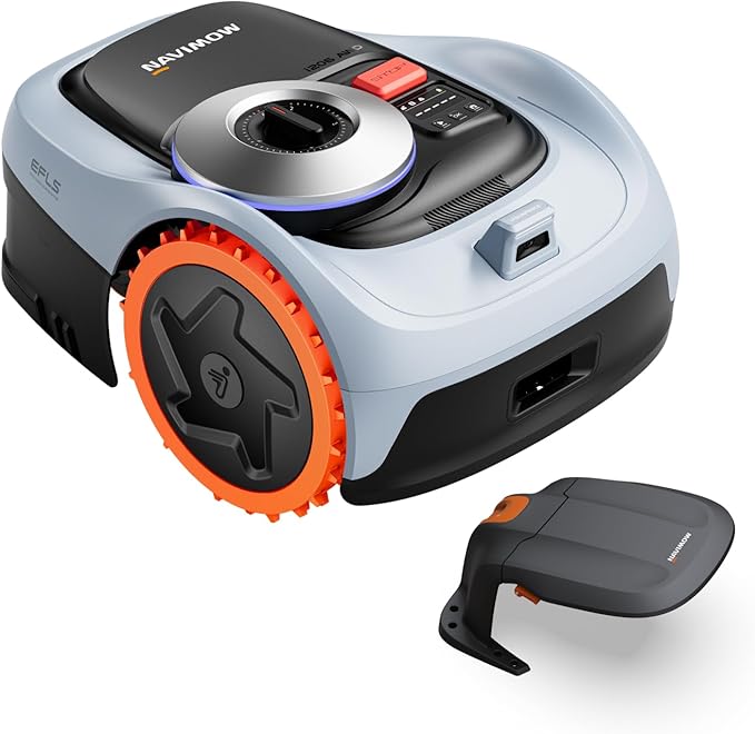 Segway Navimow i206 AWD Robot Lawn Mower (New i105N), Wire-Free with Garage S, All-Wheel Drive for 45% Slopes, EFLS NRTK + Vision, Auto Mapping, Covers 0.15 Acre (Garage Shipped Separately)