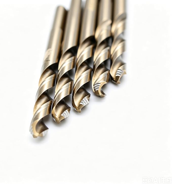 TEMO 5 pc 3/16 Inch M35 Stepped Point Jobber Drill Bit, Easy Boost Twist Drill Bit Set for Acrylic Metal, Steel, Wood, Plastic