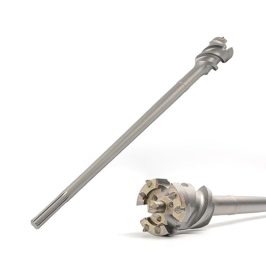 2-1/6 in. Break Through Drill Bit, 2-1/6 in. x 21-2/3 in. Carbide Tipped Hole Saw Bit with Storage Tube, SDS MAX Shank, Tools for Concrete Brick Stone and Other Masonry Construction Material