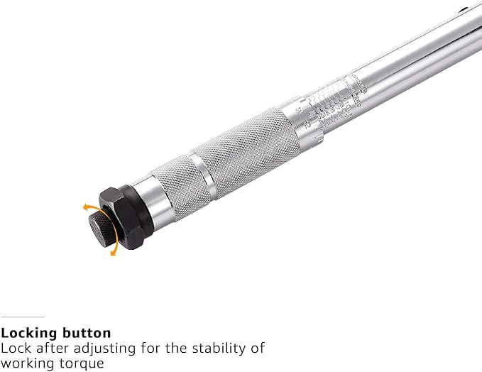 Amazon Basics 3/8-inch Drive Click Torque Wrench Ratchet, 15-80 ft.-lb, 20.4-108.5 Nm
