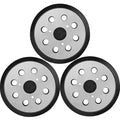 Sander Pad Replacement for Dewalt, 3 Pack 5" 8 Hole Hook and Loop Orbital Sander Metal Pads Compatible with DeWalt DW420 DW421 DW422 DW423 DW426 D26451 D26453 Orbital Sander (3 Screw Holes)