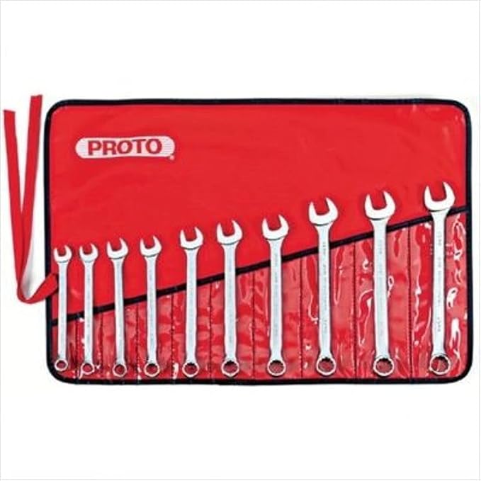 Proto - 15Piece Satin Metric Combination ASD Wrench Set - 12 Pt. 7mm-32mm (J1200P-MASD)