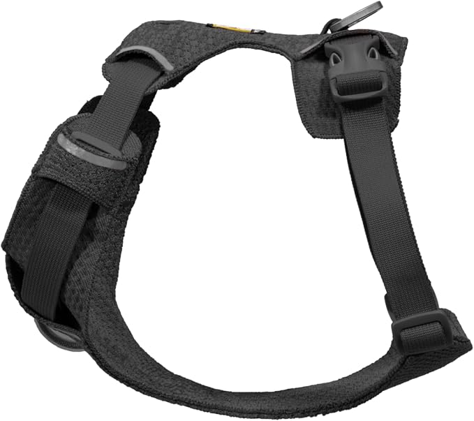 Ruffwear, Front Range Flex Dog Harness, Engineered Knit Construction for Ultimate Fit and Mobility, Lightweight Flexible Everyday Harness with Dual Leash Clips, Basalt Gray, Small