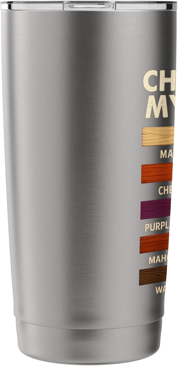 Funny Woodworking Design For Men Dad Woodwork Carpentry Stainless Steel Insulated Tumbler