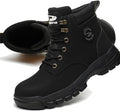 Steel Toe Boots for Women Wateproof Safety Shoes Men Lightweight Composite Toe Boots Leather Construction Steel work Shoes