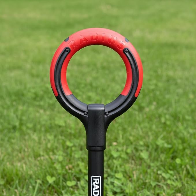 Root Slayer RS220 Heavy Duty Garden Shovel with Serrated Blade for Digging and Root Removal, Steel Spade