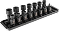 TEKTON 3/8 Inch Drive Universal Joint Impact Socket, 15-Piece | SID97101 | (1/4 - 1 in.), Shallow, 6-Point