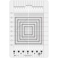 Creative Grids Stripology Quarters Mini Slotted Quilting Ruler – CGRGE4 – Made in USA, 8-1/2in x 12-1/2in, Non-Slip Grip Acrylic Fabric Strip Cutting, Sewing, Crafting, Patchwork Ruler & Template