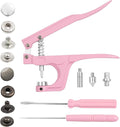 NXTOV 50 Sets Metal Snap Buttons with Pliers, 15mm Leather Snap Fasteners Kit with 5 Pieces Fixing Tools, 6 Colors Craft Snaps for Clothes, Windbreaker, Shirts, Jacket, Backpacks, Wallet,Bags