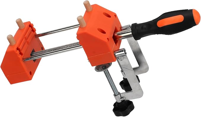 FTVOGUE Home Vise ABS and Stainless Steel Universal Bench Clamp Small Table Workbench Vise for Woodworking 3 in 1 Clamping Support with Wood Pins for Home DIY Users